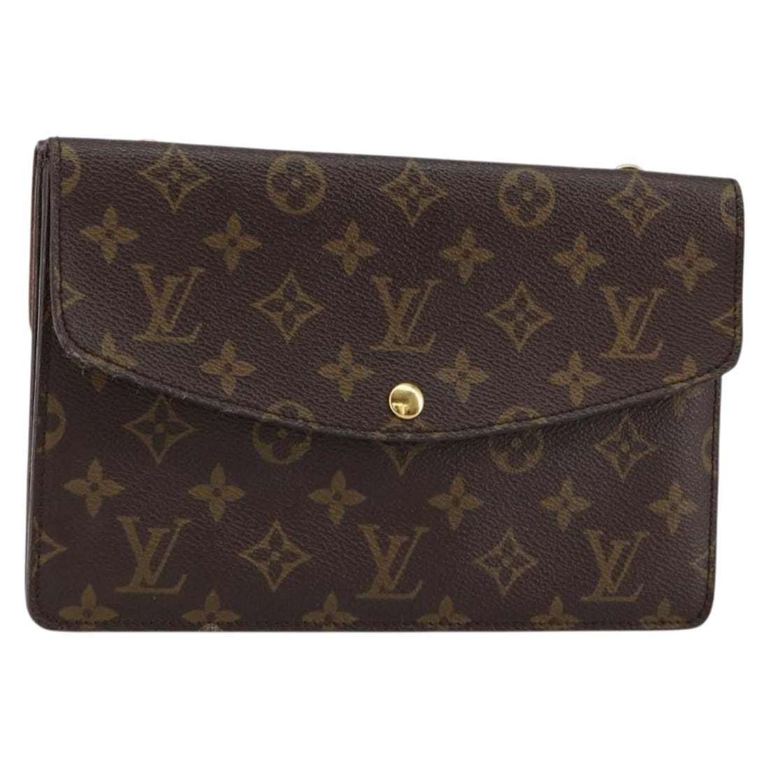 LOUIS VUITTON Monogram Double Rabat Shoulder Bag M51815 Authentic France: LOUIS VUITTON Monogram Double Rabat Shoulder Bag M51815 Authentic France Elevate your style with this authentic LOUIS VUITTON Monogram Double Rabat Shoulder Bag, model M51815. Crafted in France from d