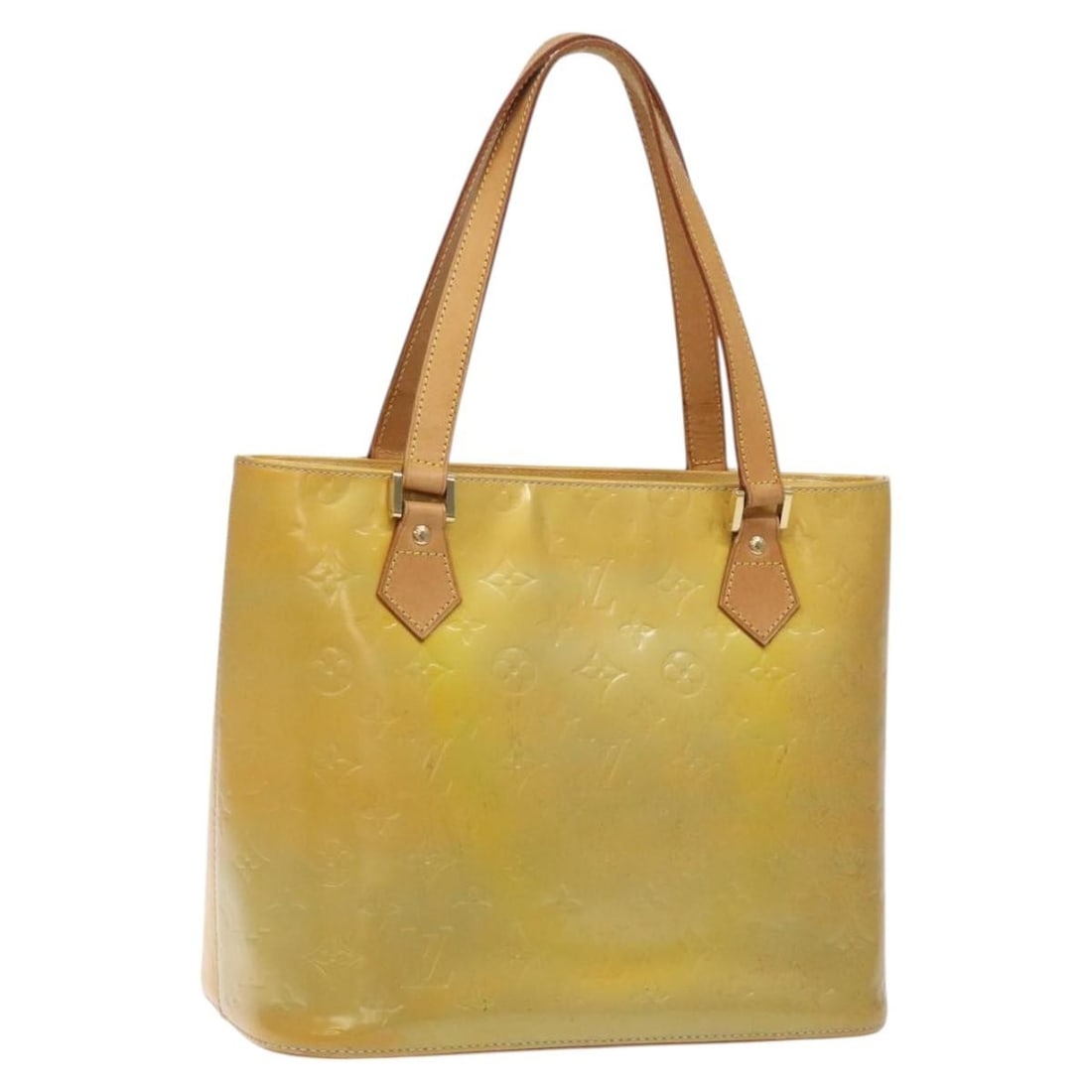 LOUIS VUITTON Monogram Vernis Houston Hand Bag Gris M91053 Authenticated: LOUIS VUITTON Monogram Vernis Houston Hand Bag Gris M91053 Authenticated This authentic LOUIS VUITTON Monogram Vernis Houston Hand Bag in a sophisticated Gris color is a stylish accessory for any occa