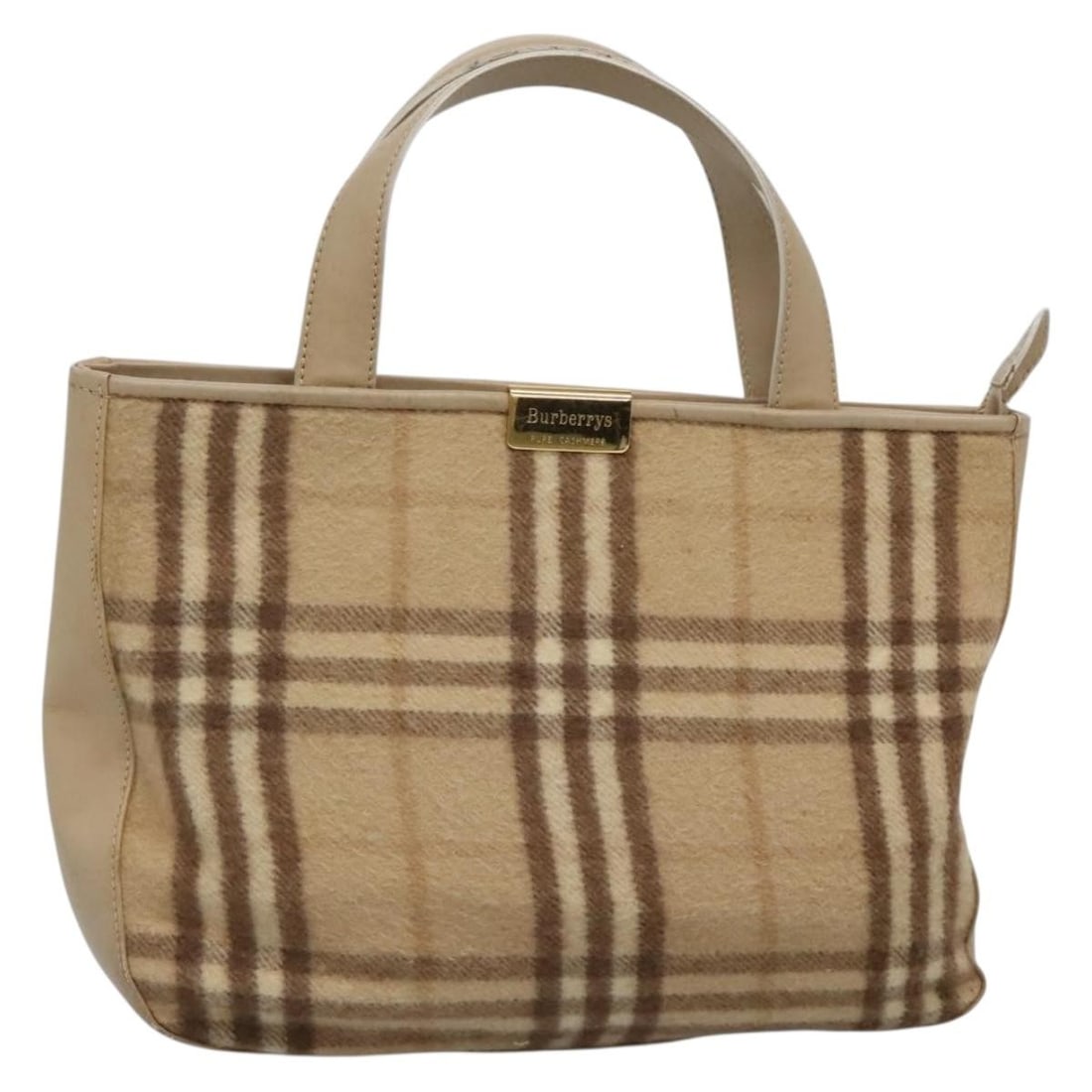 Burberrys Nova Check Hand Bag Wool Beige Gold Made in Italy: Burberrys Nova Check Hand Bag Wool Beige Gold Made in Italy This stylish Burberrys Nova Check Hand Bag combines luxurious wool and leather, featuring a chic beige and gold color scheme. The bag measur