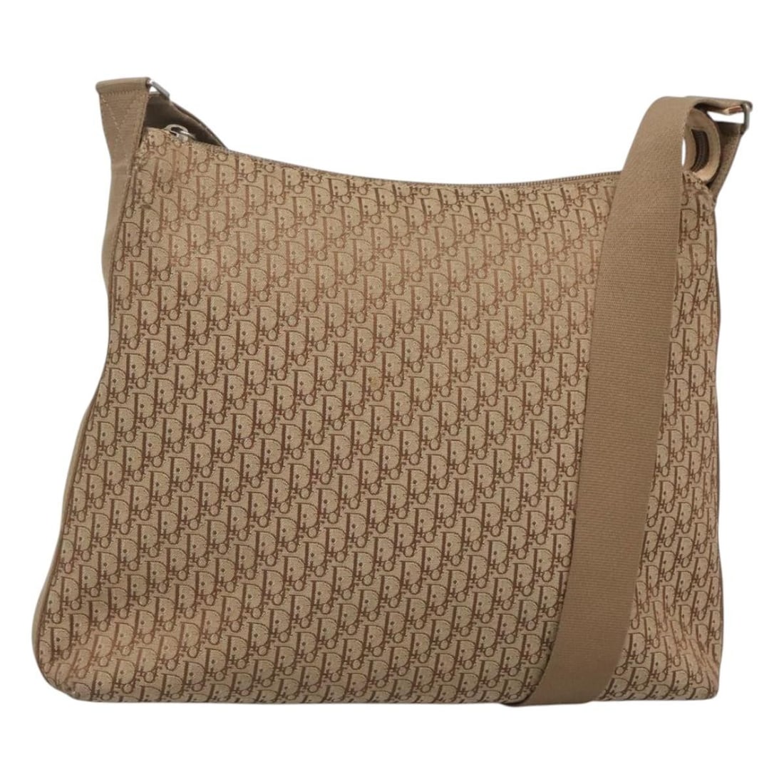 Christian Dior Trotter Canvas Beige Gold Shoulder Bag Authentic: Christian Dior Trotter Canvas Beige Gold Shoulder Bag Authentic Elevate your accessory collection with this authentic Christian Dior Trotter Canvas Shoulder Bag. Crafted from durable Trotter canvas, t
