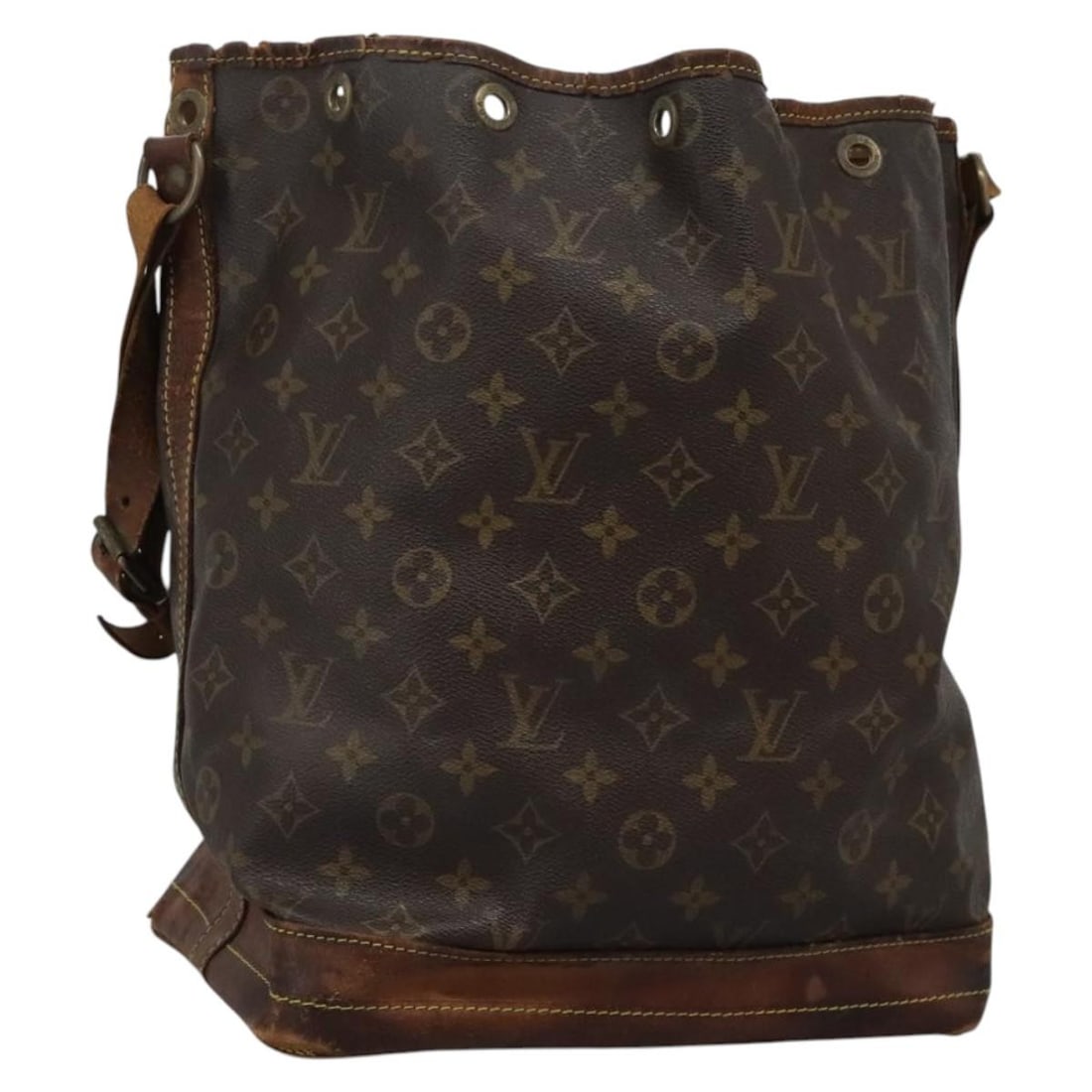 LOUIS VUITTON Monogram Noe Shoulder Bag M42224 Authentic France (1 of 18)