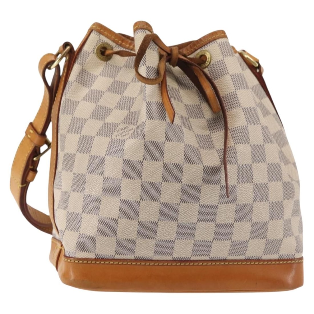 LOUIS VUITTON Damier Azur Noe BB Shoulder Bag N41220 Made in France: LOUIS VUITTON Damier Azur Noe BB Shoulder Bag N41220 Made in France This Louis Vuitton Damier Azur Noe BB Shoulder Bag is a stylish accessory that combines luxury with practicality. Made from durable