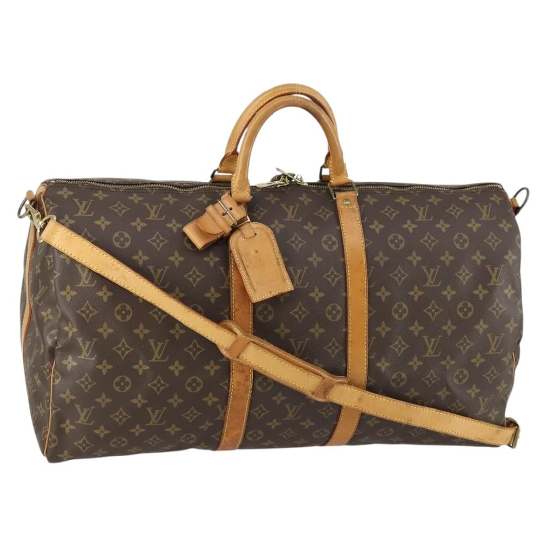 Louis Vuitton Keepall Bandouliere 55 Monogram Canvas Boston Travel Bag M41414 (1 of 18)