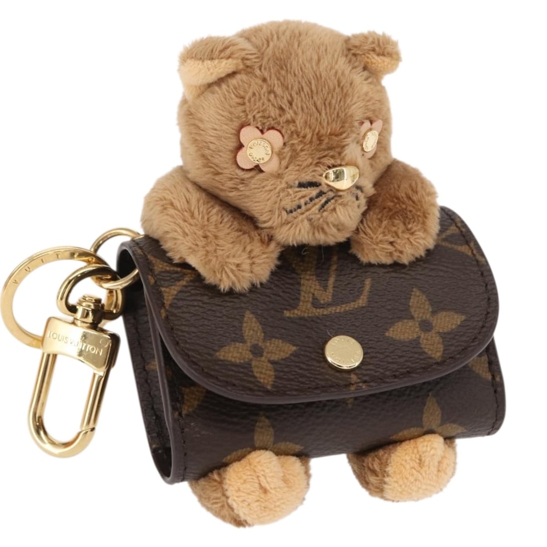 Monogram Canvas Charm M01561 by Louis Vuitton with Dust Bag and Box: Monogram Canvas Charm M01561 by Louis Vuitton with Dust Bag and Box This Louis Vuitton Monogram LV Charm, model M01561, is crafted from signature monogram canvas in a classic monogram color. Made in I