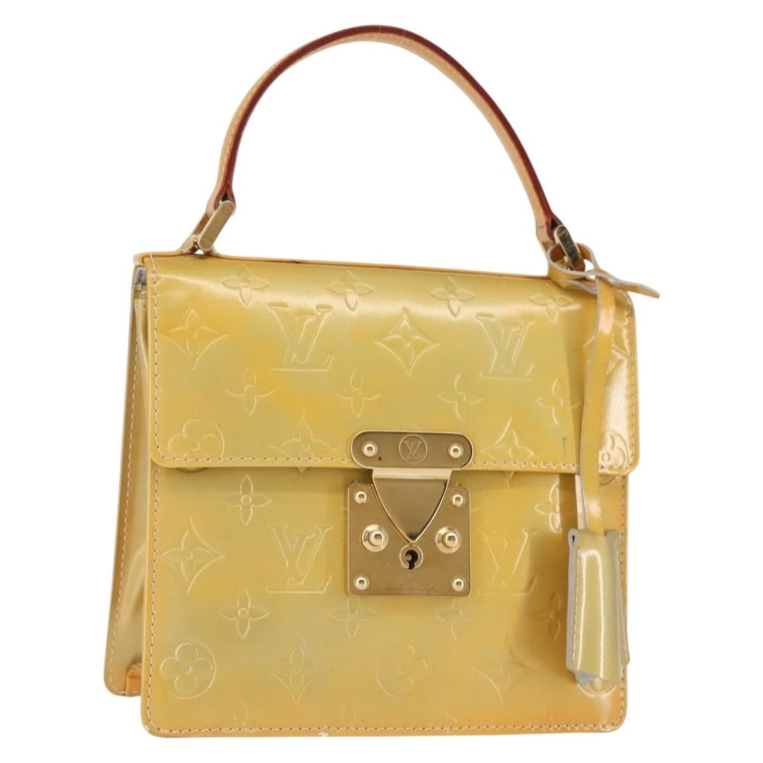 LOUIS VUITTON Monogram Vernis Spring Street Hand Bag Gris M91029 Auth: LOUIS VUITTON Monogram Vernis Spring Street Hand Bag Gris M91029 Auth This exquisite LOUIS VUITTON Monogram Vernis Spring Street Hand Bag in Gris is a stylish accessory for any fashion enthusiast. Cra