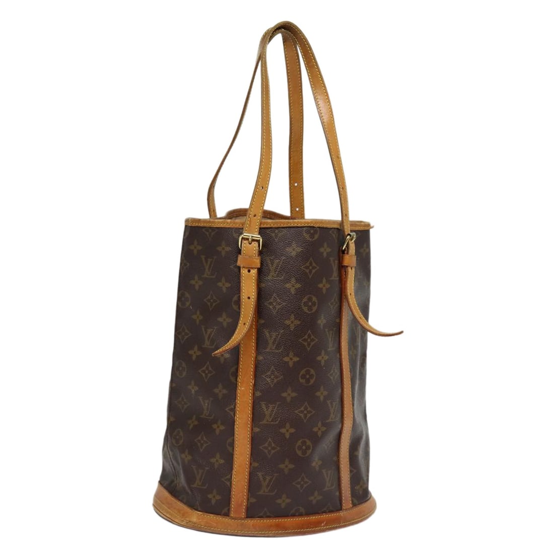 LOUIS VUITTON Monogram Bucket GM Shoulder Bag M42236 Made in France: LOUIS VUITTON Monogram Bucket GM Shoulder Bag M42236 Made in France Elevate your accessory collection with the LOUIS VUITTON Monogram Bucket GM Shoulder Bag. Crafted in France from durable Monogram Ca