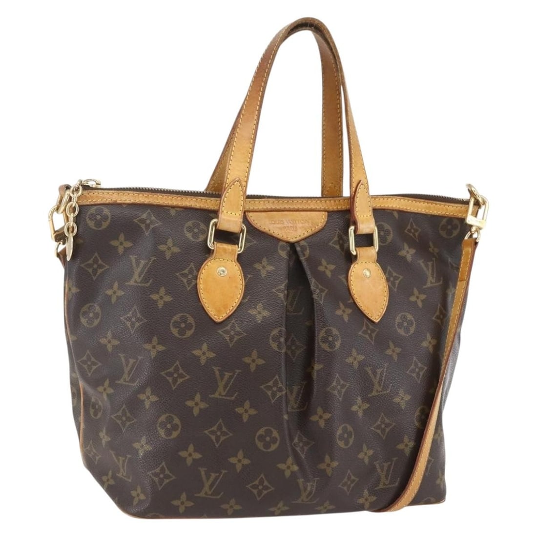 Louis Vuitton Palermo PM Monogram Canvas Tote Bag with Shoulder Strap: Louis Vuitton Palermo PM Monogram Canvas Tote Bag with Shoulder Strap This is a Louis Vuitton Palermo PM tote bag crafted from monogram canvas. The bag features a monogram exterior, a removable should