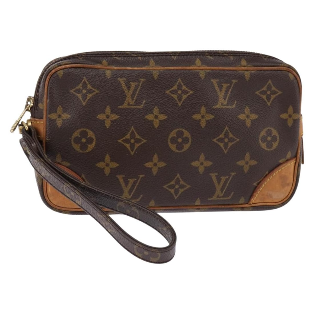 LOUIS VUITTON Monogram Marly Dragonne PM Clutch Bag M51827 Authentic: LOUIS VUITTON Monogram Marly Dragonne PM Clutch Bag M51827 Authentic Elevate your accessory collection with the LOUIS VUITTON Monogram Marly Dragonne PM Clutch Bag. Crafted in France from durable Mono