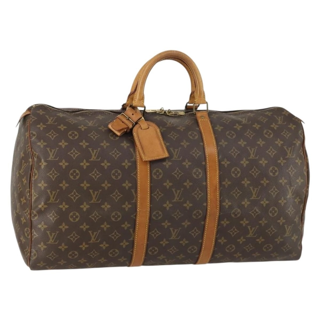 Louis Vuitton Keepall 55 Monogram Canvas Boston Bag M41424 France: Louis Vuitton Keepall 55 Monogram Canvas Boston Bag M41424 France This Louis Vuitton Monogram Keepall 55 Boston Bag, model M41424, features the iconic monogram canvas exterior and is crafted in France