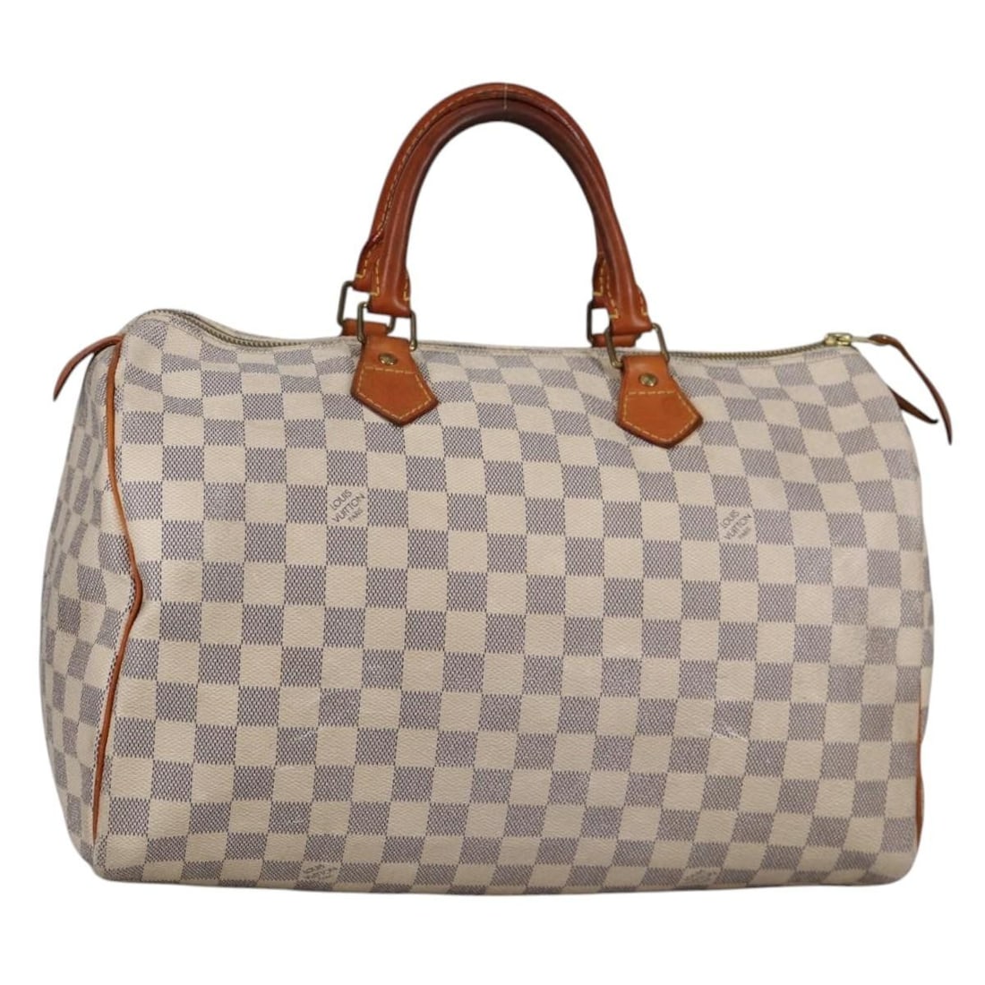 LOUIS VUITTON Damier Azur Speedy 35 Hand Bag N41535 Authentic (1 of 18)