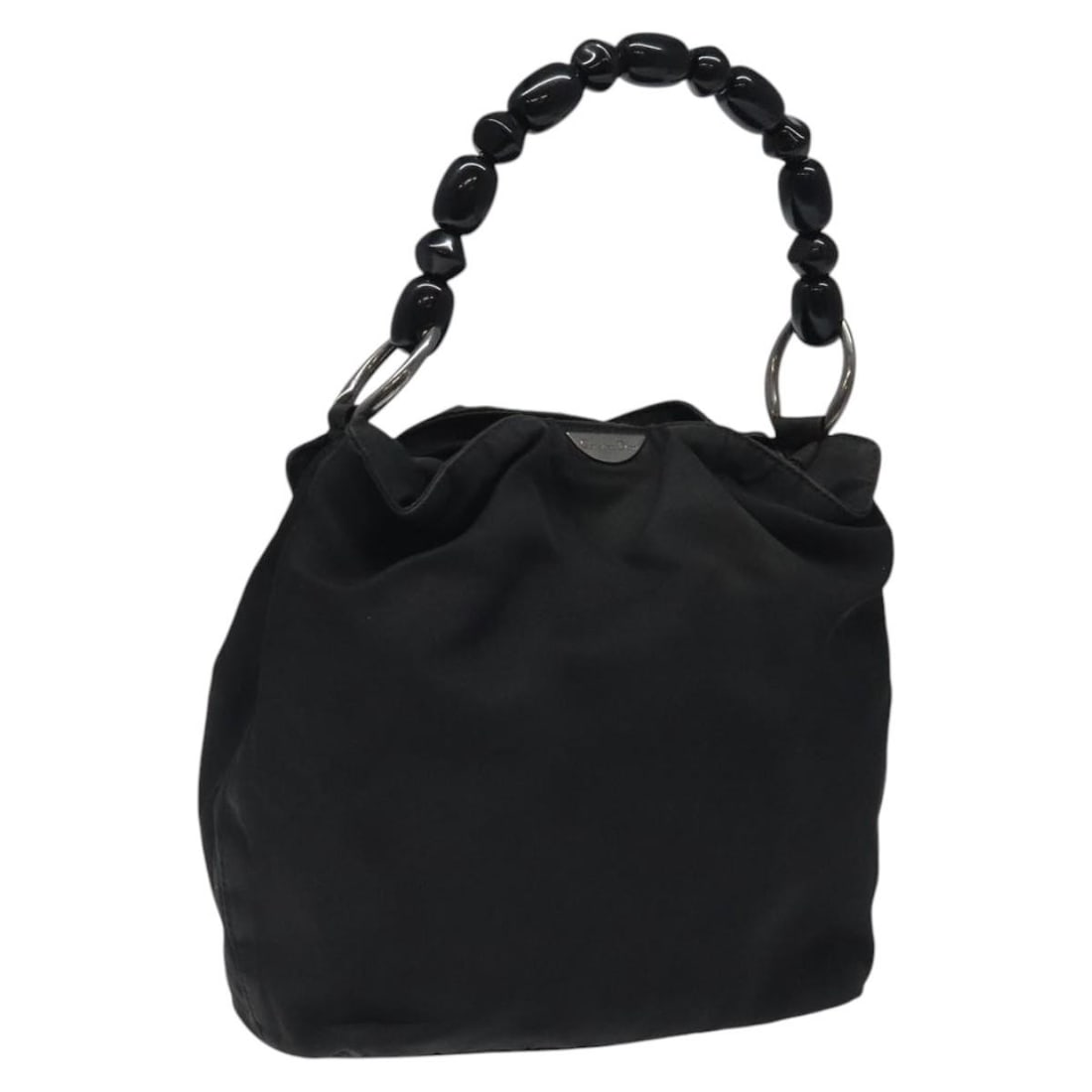 Christian Dior Maris Pearl Black Nylon Hand Bag Made in Italy: Christian Dior Maris Pearl Black Nylon Hand Bag Made in Italy Elevate your accessory collection with the Christian Dior Maris Pearl Hand Bag, a stylish blend of functionality and luxury. Crafted in It