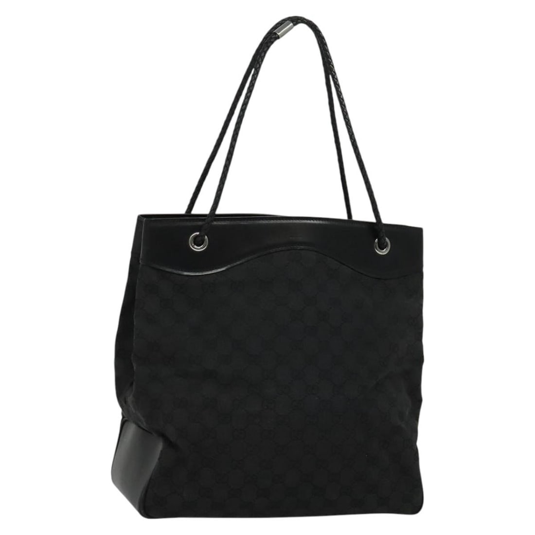 GUCCI GG Canvas Tote Bag Black 109141 Made in Italy: GUCCI GG Canvas Tote Bag Black 109141 Made in Italy This authentic GUCCI GG Canvas Tote Bag is a stylish accessory crafted in Italy. Made from durable GG Canvas in a classic black color, it features a
