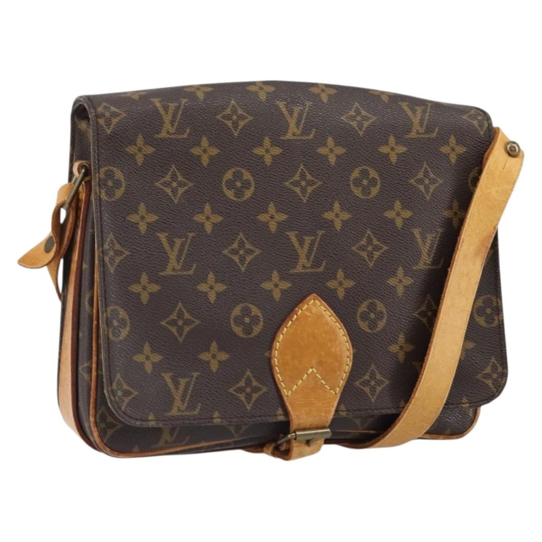 Monogram Canvas Cartouchiere GM Shoulder Bag by Louis Vuitton M51252: Monogram Canvas Cartouchiere GM Shoulder Bag by Louis Vuitton M51252 This Louis Vuitton Monogram Cartouchiere GM Shoulder Bag features the signature monogram canvas and is crafted in France. The bag h