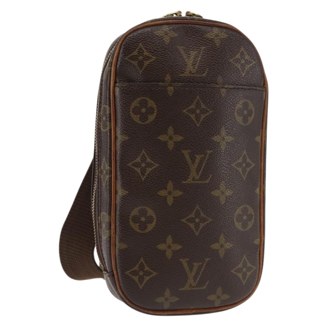 LOUIS VUITTON Monogram Pochette Gange Shoulder Bag M51870 Auth Spain: LOUIS VUITTON Monogram Pochette Gange Shoulder Bag M51870 Auth Spain This LOUIS VUITTON Monogram Pochette Gange Shoulder Bag is a stylish accessory crafted from durable Monogram Canvas. With its class
