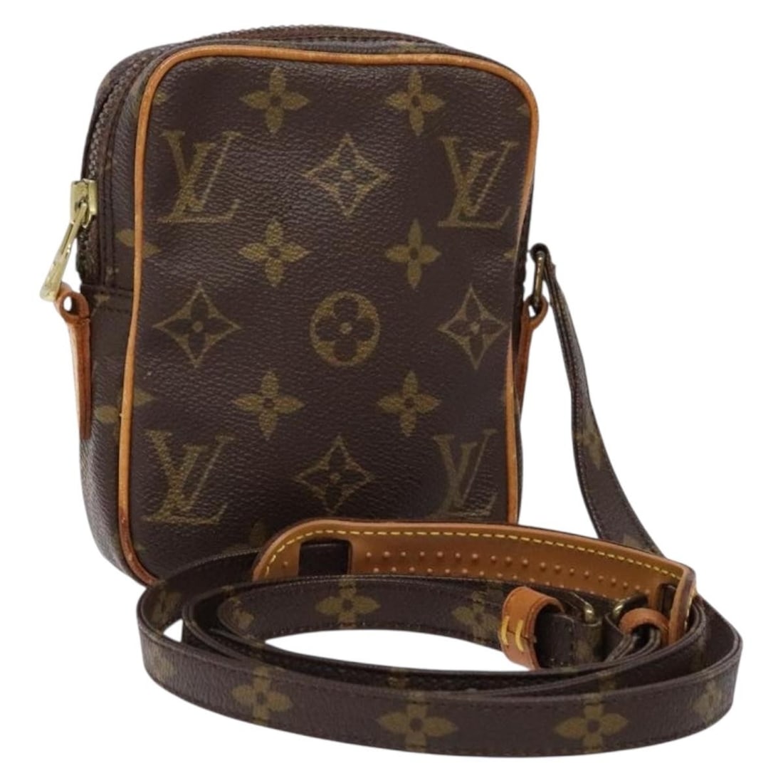 LOUIS VUITTON Monogram Mini Danube Shoulder Bag M45268 Authentic: LOUIS VUITTON Monogram Mini Danube Shoulder Bag M45268 Authentic The Louis Vuitton Monogram Mini Danube Shoulder Bag is a stylish and iconic accessory, expertly crafted in France from durable Monogram