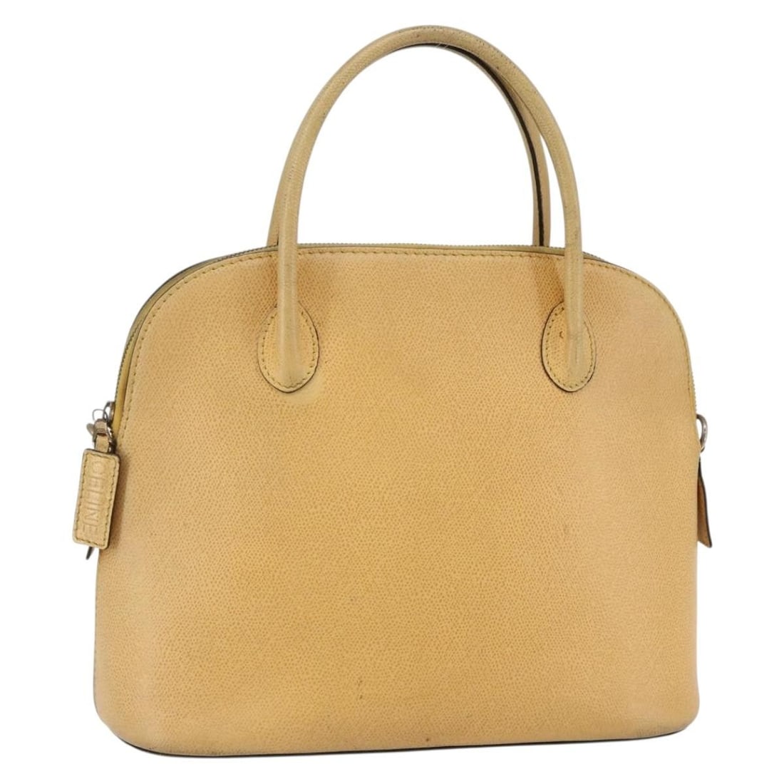 CELINE Leather Hand Bag Yellow Gold 2way Made in Italy: CELINE Leather Hand Bag Yellow Gold 2way Made in Italy Elevate your accessory collection with this authentic CELINE Hand Bag, expertly crafted in Italy from premium leather. This stylish bag features