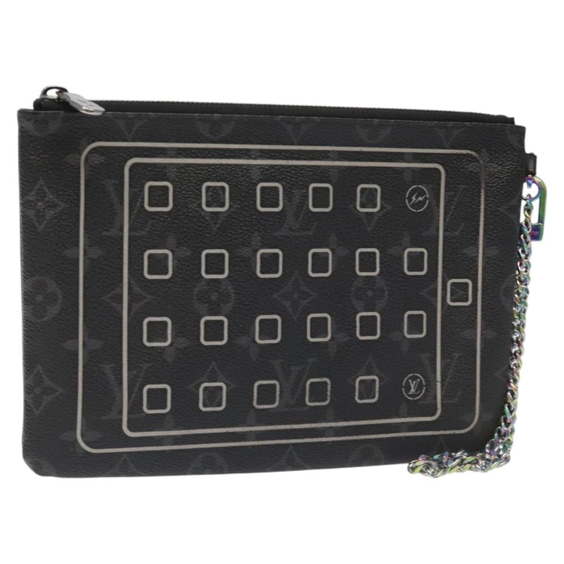 LOUIS VUITTON Monogram Eclipse iPhone Case M64449 Auth Spain: LOUIS VUITTON Monogram Eclipse iPhone Case M64449 Auth Spain This authentic LOUIS VUITTON Monogram Eclipse Fragment iPhone Case combines style and functionality with its sleek design. Crafted from Mon