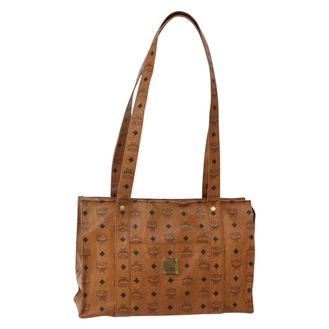 MCM Logogram Vicetos Brown Gold Shoulder Bag PVC Leather Germany Auth: MCM Logogram Vicetos Brown Gold Shoulder Bag PVC Leather Germany Auth This MCM Logogram Vicetos Shoulder Bag is a stylish accessory crafted from durable PVC leather in a rich brown and gold color comb