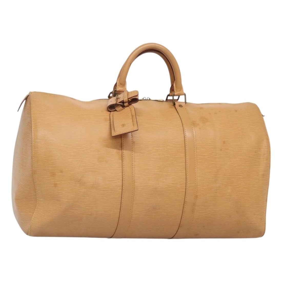 LOUIS VUITTON Epi Keepall 50 Beige Boston Bag M42941 Auth (1 of 18)
