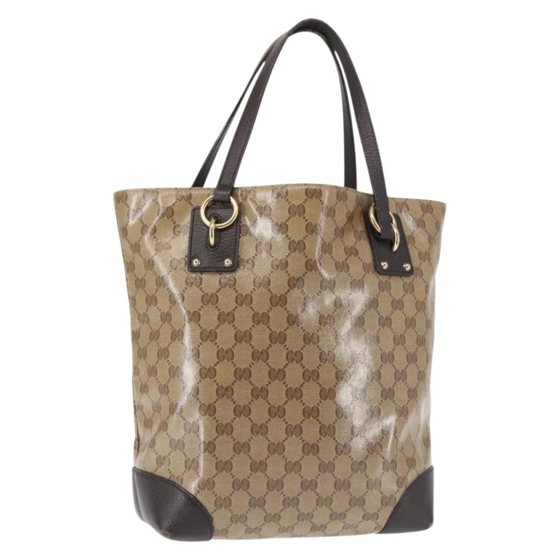 GUCCI GG Crystal Tote Bag Coated Canvas Beige Gold 353706 Authentic Italy: GUCCI GG Crystal Tote Bag Coated Canvas Beige Gold 353706 Authentic Italy Elevate your style with this authentic GUCCI GG Crystal Tote Bag, crafted from durable coated canvas in a stunning beige and g