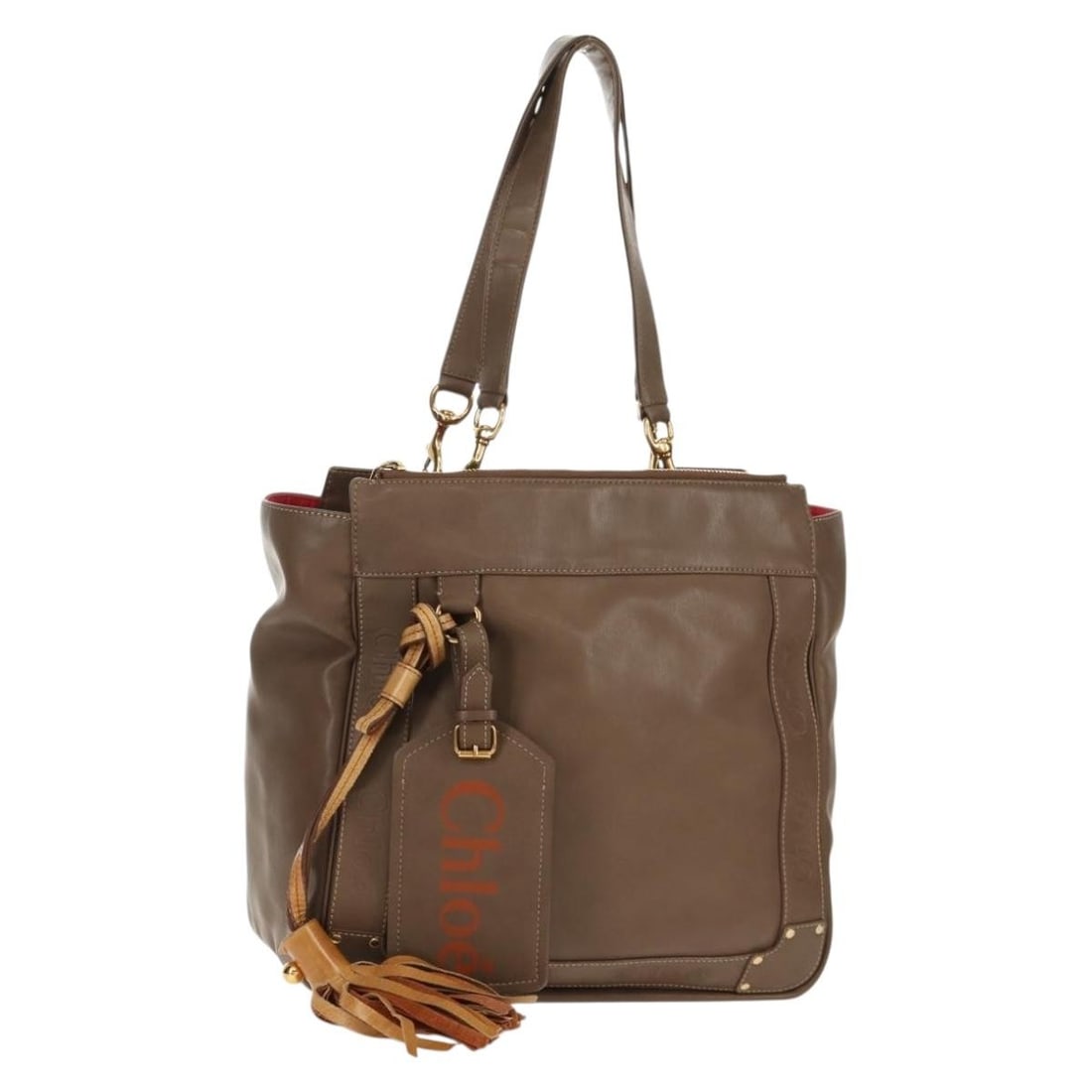 Chloe Eden Beige Gold Leather Tote Bag Auth BA8820 with Dust Bag: Chloe Eden Beige Gold Leather Tote Bag Auth BA8820 with Dust Bag Introducing the Chloe Eden Tote Bag, a luxurious accessory crafted from premium leather in a sophisticated beige and gold color combina