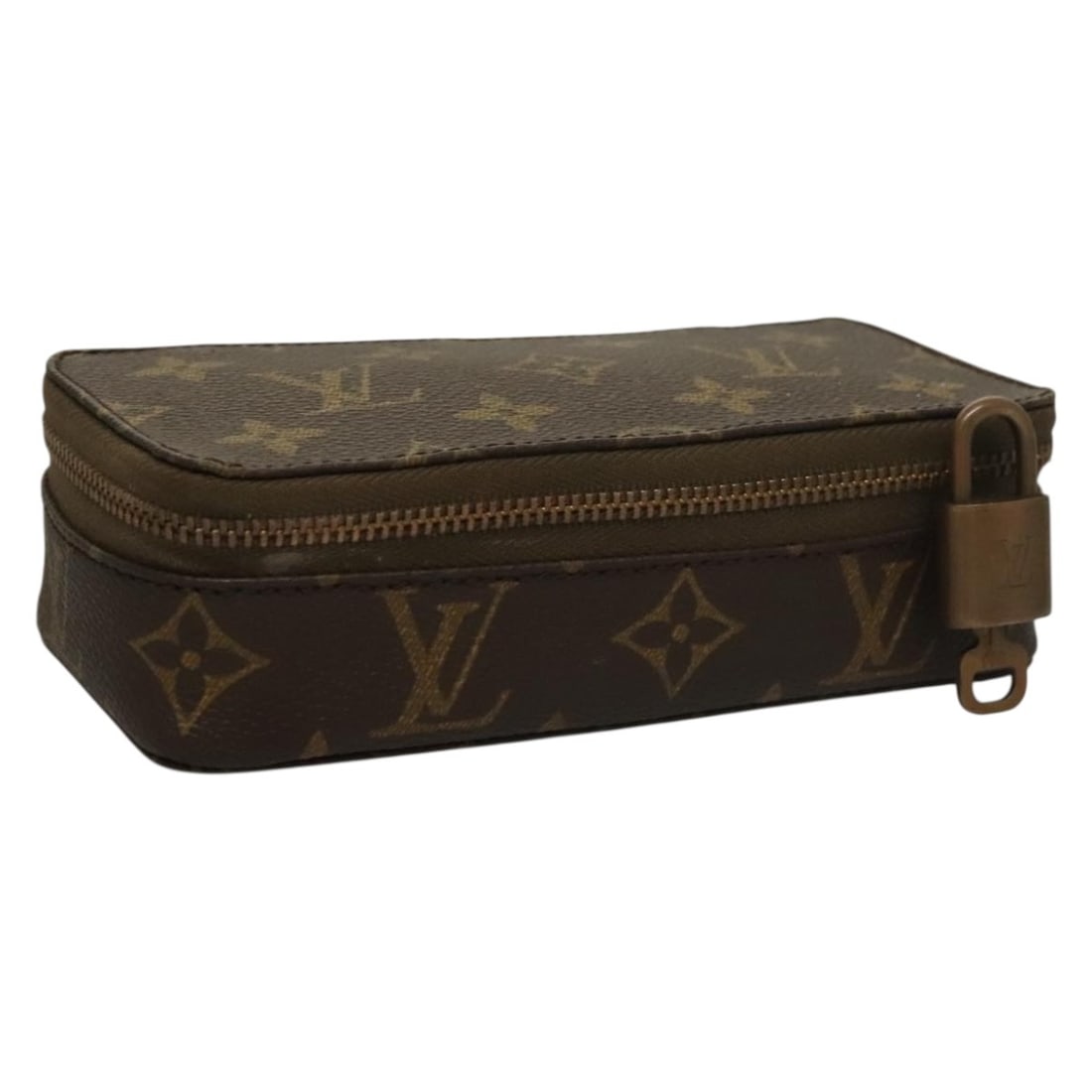 Louis Vuitton Monogram Poche Monte Carlo Jewelry Box M47352 Auth (1 of 18)