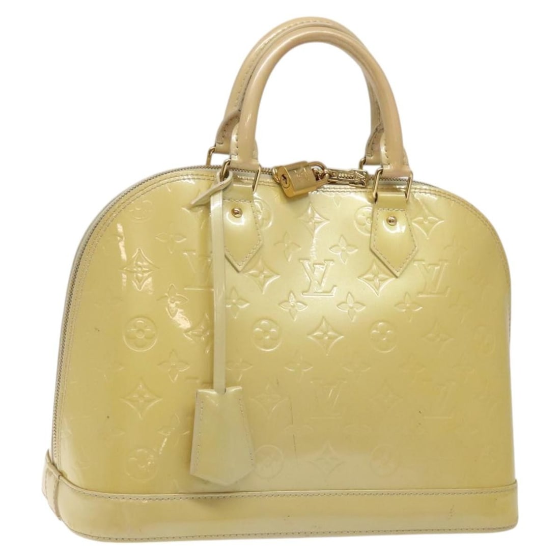 LOUIS VUITTON Monogram Vernis Alma PM Hand Bag Broncorail M91445 Authentic: LOUIS VUITTON Monogram Vernis Alma PM Hand Bag Broncorail M91445 Authentic The LOUIS VUITTON Monogram Vernis Alma PM Hand Bag in Broncorail is a stunning accessory that showcases the brand's renowned