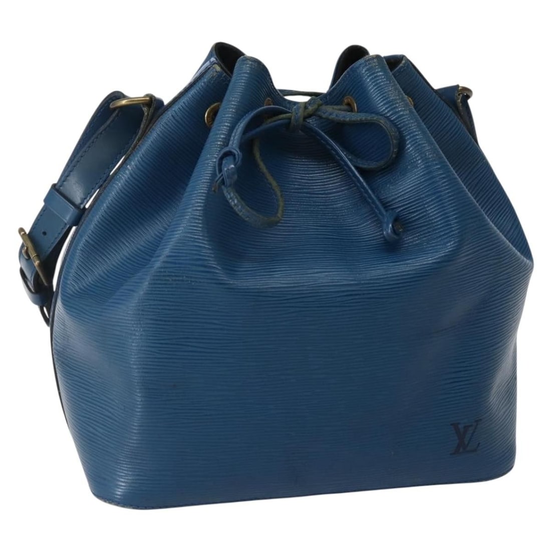 LOUIS VUITTON Epi Petit Noe Blue Shoulder Bag M44105 Auth France (1 of 18)