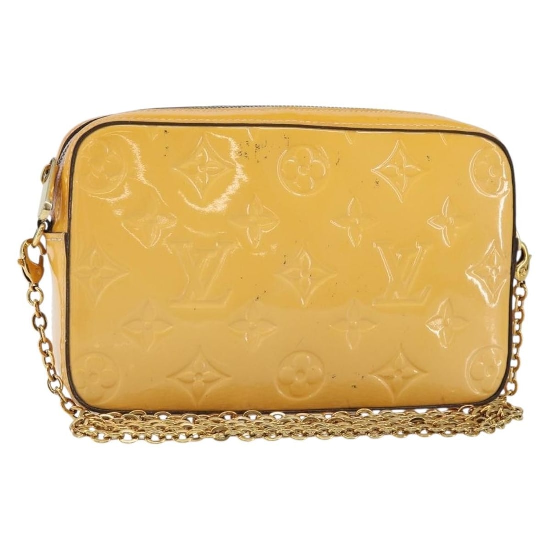 LOUIS VUITTON Monogram Vernis Camera Pouch Rose Valerine M64058 Authentic (1 of 18)