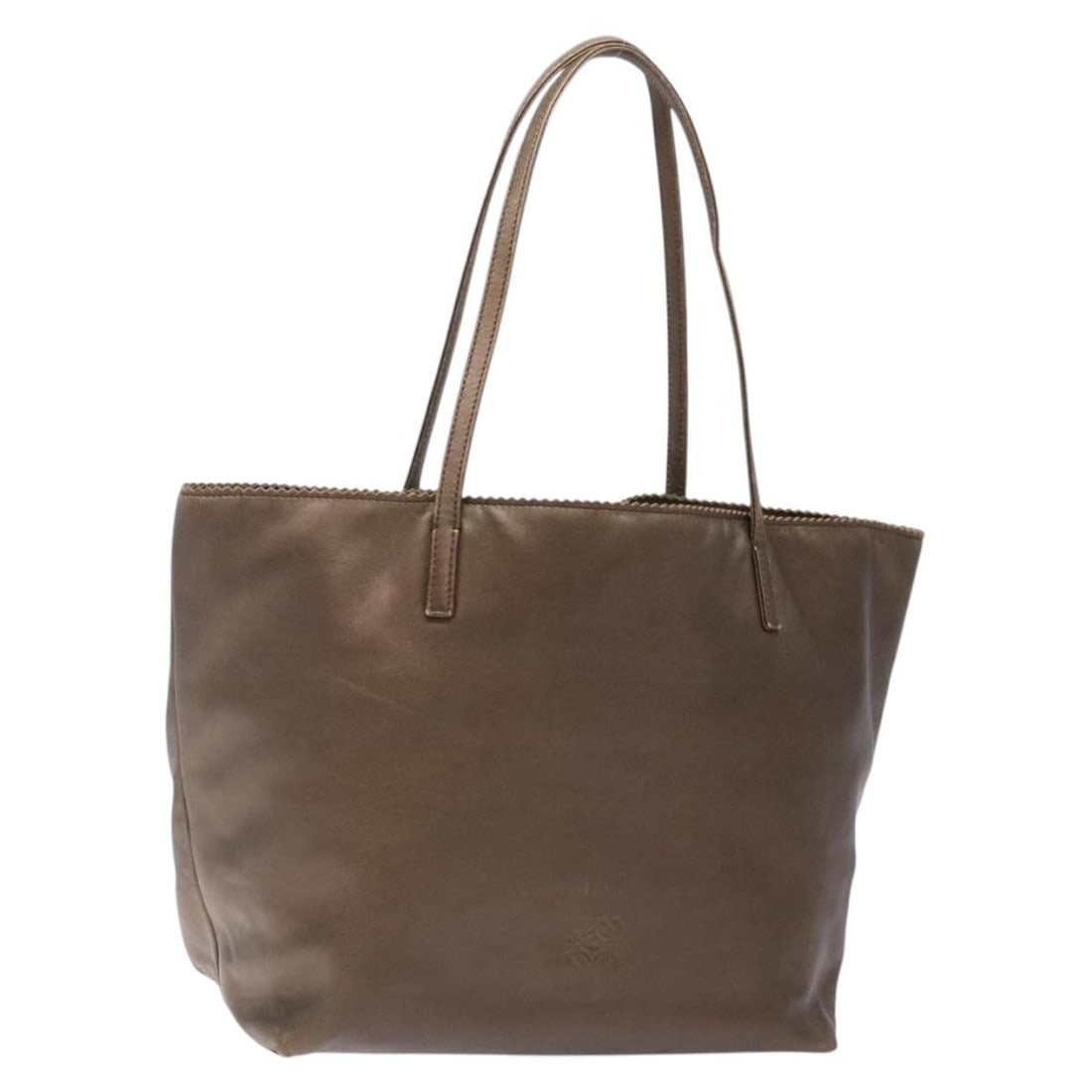 LOEWE Anagram Tote Bag Leather Bronze Made in Spain (1 of 18)