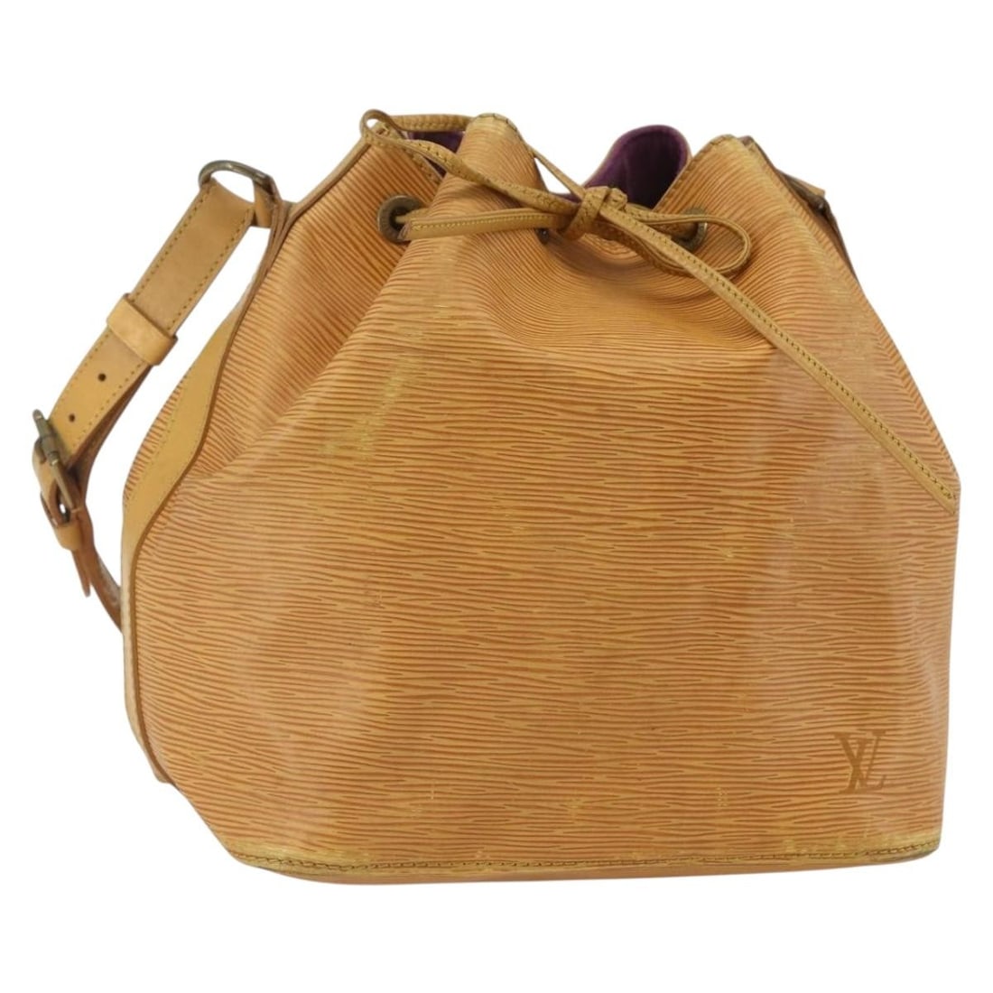 LOUIS VUITTON Epi Petit Noe Yellow Shoulder Bag M44109 Auth (1 of 18)