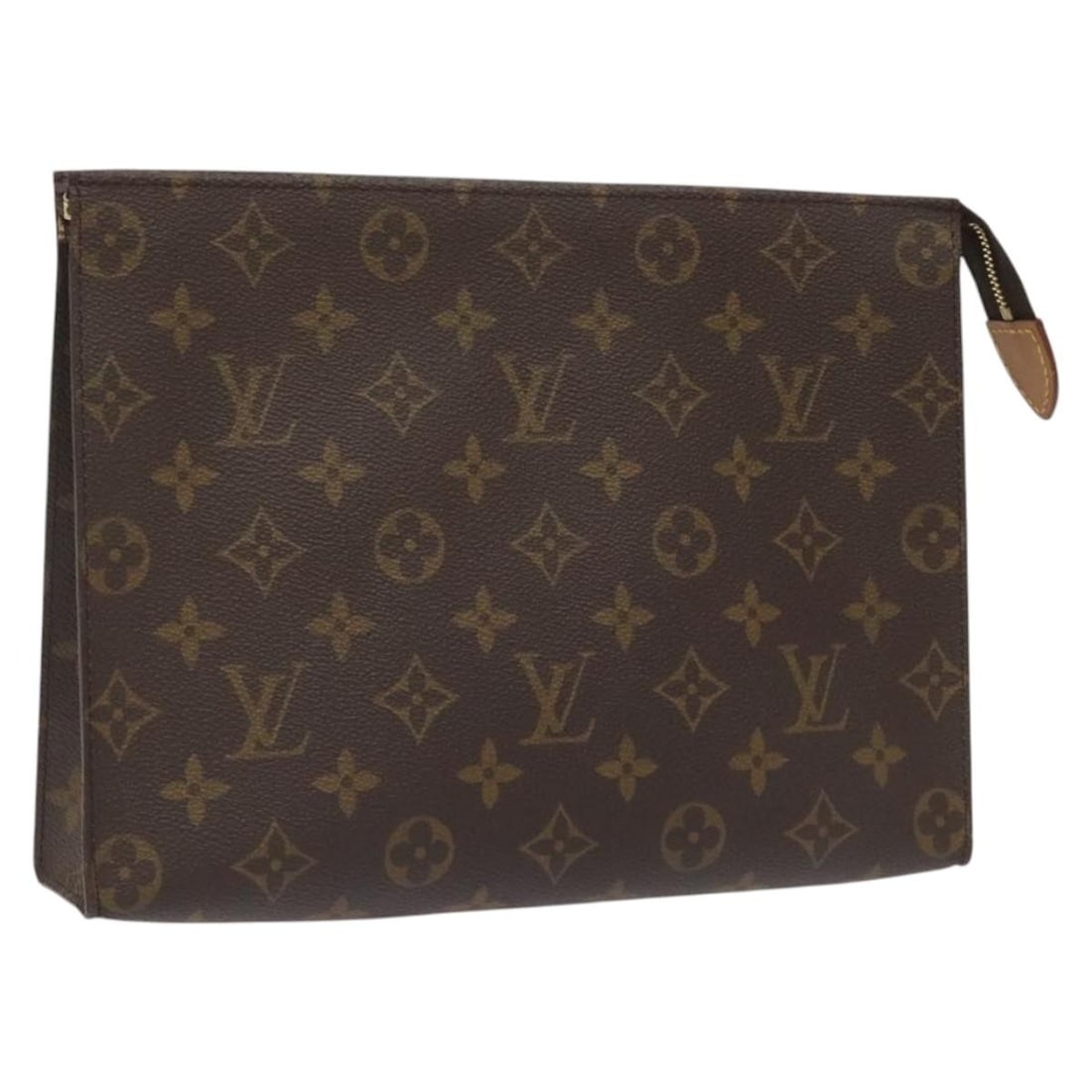 LOUIS VUITTON Monogram Poche Toilette 26 Pouch M47542 Auth France: LOUIS VUITTON Monogram Poche Toilette 26 Pouch M47542 Auth France This LOUIS VUITTON Monogram Poche Toilette 26 Pouch features a classic design crafted from durable Monogram Canvas. It offers a
