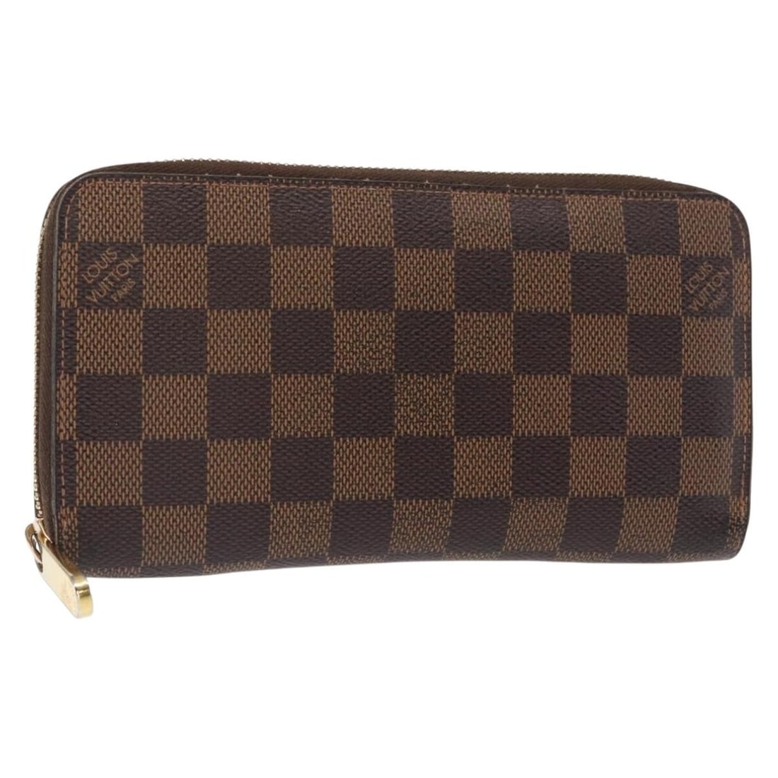 LOUIS VUITTON Damier Ebene Zippy Long Wallet N41661 Auth (1 of 18)