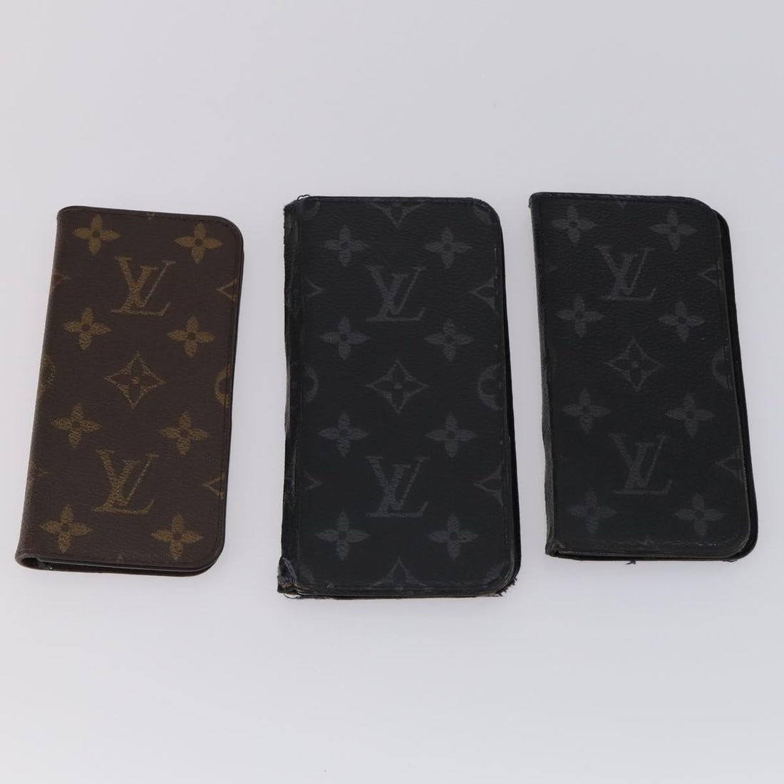 LOUIS VUITTON Monogram Eclipse iPhone Case Set LV Auth - 2