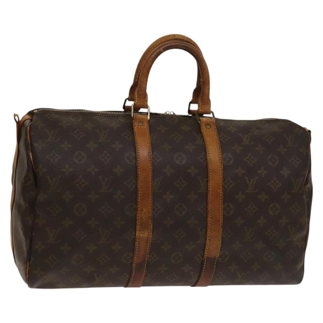 LOUIS VUITTON Monogram Keepall Bandouliere 45 Boston Bag M41418 Authentic (1 of 18)