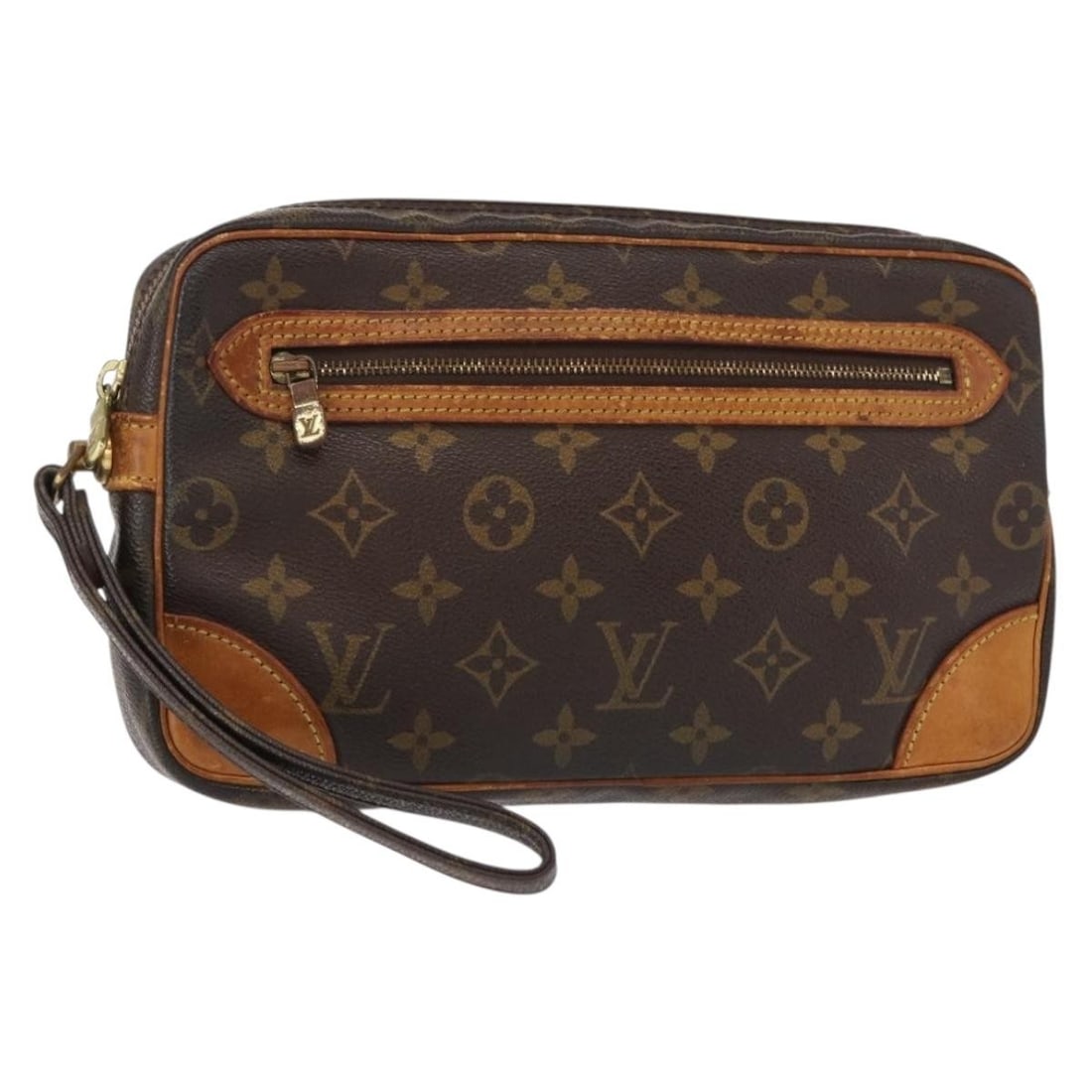 LOUIS VUITTON Monogram Marly Dragonne GM Clutch Bag M51825 Auth France (1 of 18)