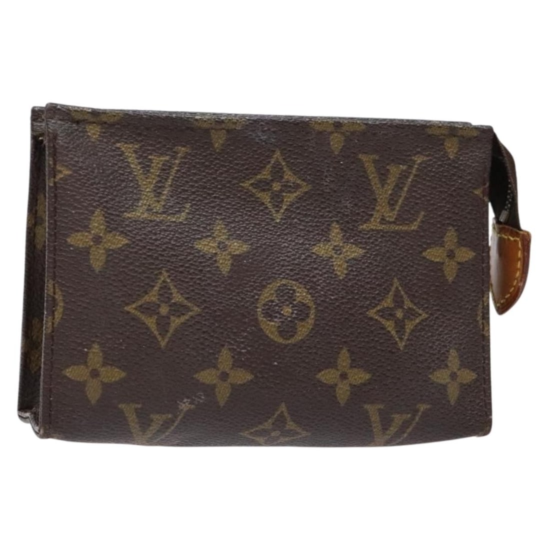 LOUIS VUITTON Monogram Poche Toilette 15 Pouch M47546 Made in France: LOUIS VUITTON Monogram Poche Toilette 15 Pouch M47546 Made in France Introducing the LOUIS VUITTON Monogram Poche Toilette 15 Pouch, a quintessential accessory for the stylish individual. Crafted from