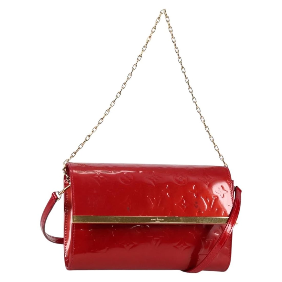 Louis Vuitton Vernis Clutch Bag M90092 Rose Andian Patent Leather: Louis Vuitton Vernis Clutch Bag M90092 Rose Andian Patent Leather This authentic Louis Vuitton Vernis Clutch Bag in Rose Andian is a stylish accessory perfect for any occasion. Crafted from durable pa