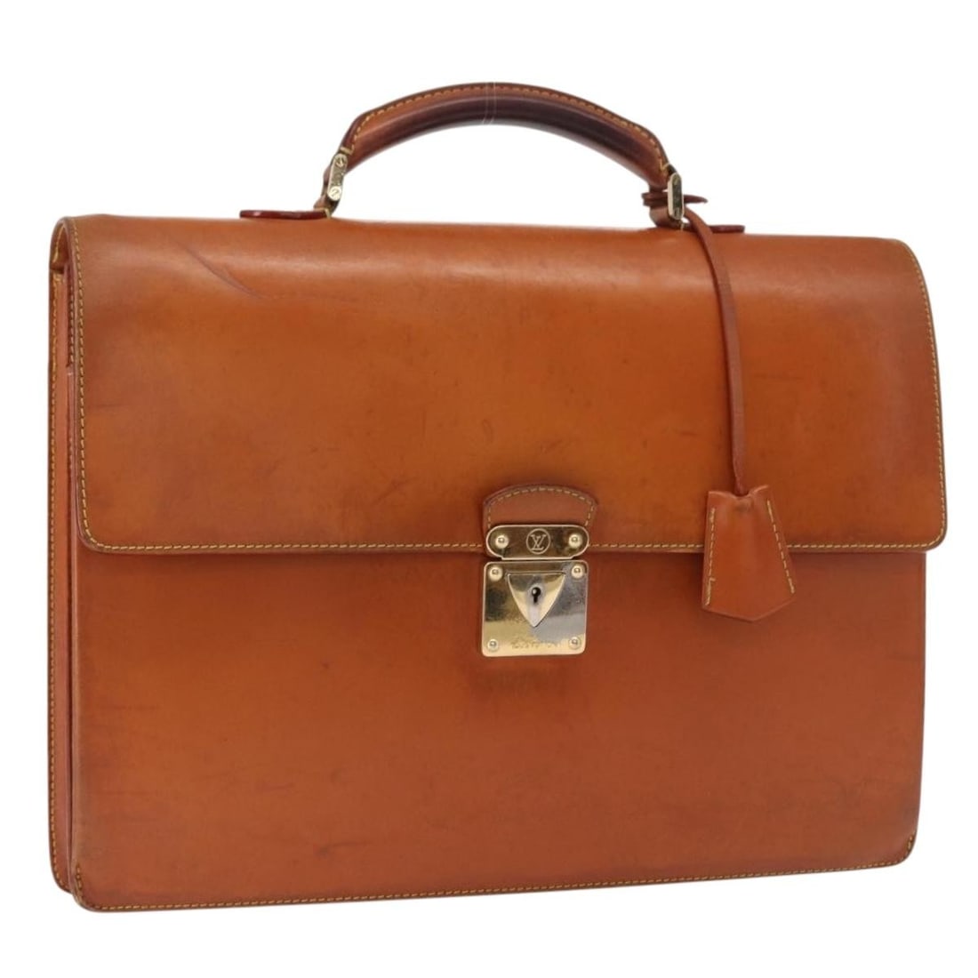 LOUIS VUITTON Nomad Leather Business Bag Beige M85390 Auth (1 of 18)