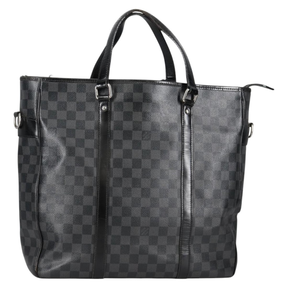 LOUIS VUITTON Damier Graphite Tadao Shoulder Bag N51192 Auth France (1 of 18)