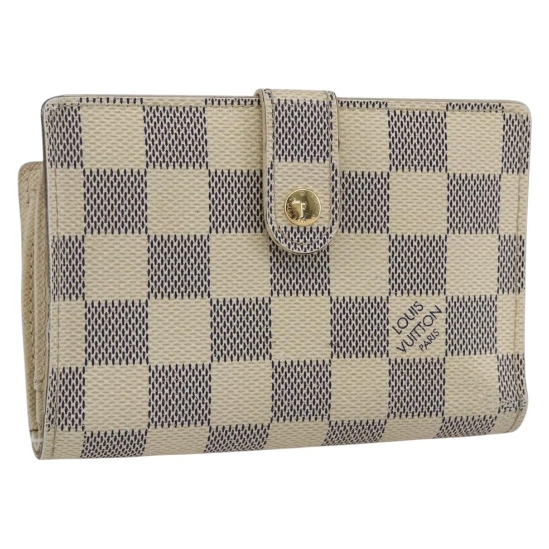 LOUIS VUITTON Damier Azur Bifold Wallet N61676 Auth France (1 of 18)