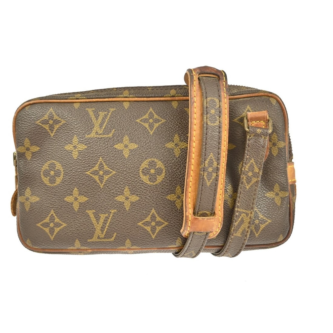 Louis Vuitton Marly Bandouliere Monogram Leather Mini Crossbody Bag M51828: Louis Vuitton Marly Bandouliere Monogram Leather Mini Crossbody Bag M51828 Introducing the Louis Vuitton Marly Bandouliere Crossbody Bag, a sophisticated mini accessory perfect for casual outings. Thi