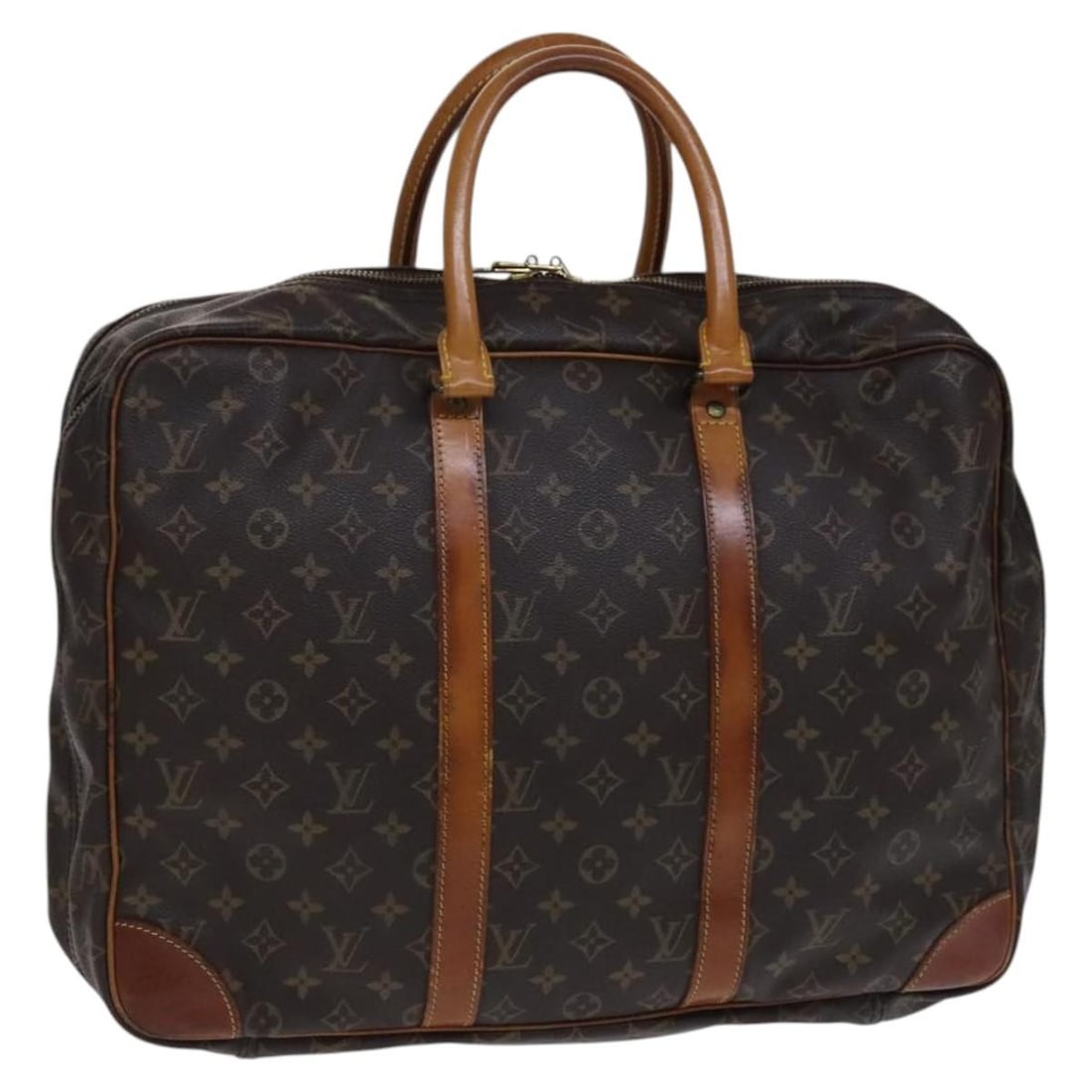 Authentic LOUIS VUITTON Monogram Sac 24 Earl Boston Bag M41387: Authentic LOUIS VUITTON Monogram Sac 24 Earl Boston Bag M41387 This authentic LOUIS VUITTON Monogram Sac 24 Earl Boston Bag showcases the iconic Monogram Canvas in a classic design. Measuring approxim