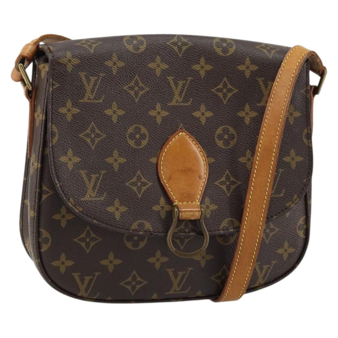 Louis Vuitton Saint Cloud GM Monogram Canvas Shoulder Bag M51242 France: Louis Vuitton Saint Cloud GM Monogram Canvas Shoulder Bag M51242 France This Louis Vuitton Monogram Saint Cloud GM shoulder bag features the classic monogram canvas exterior and is crafted in France.