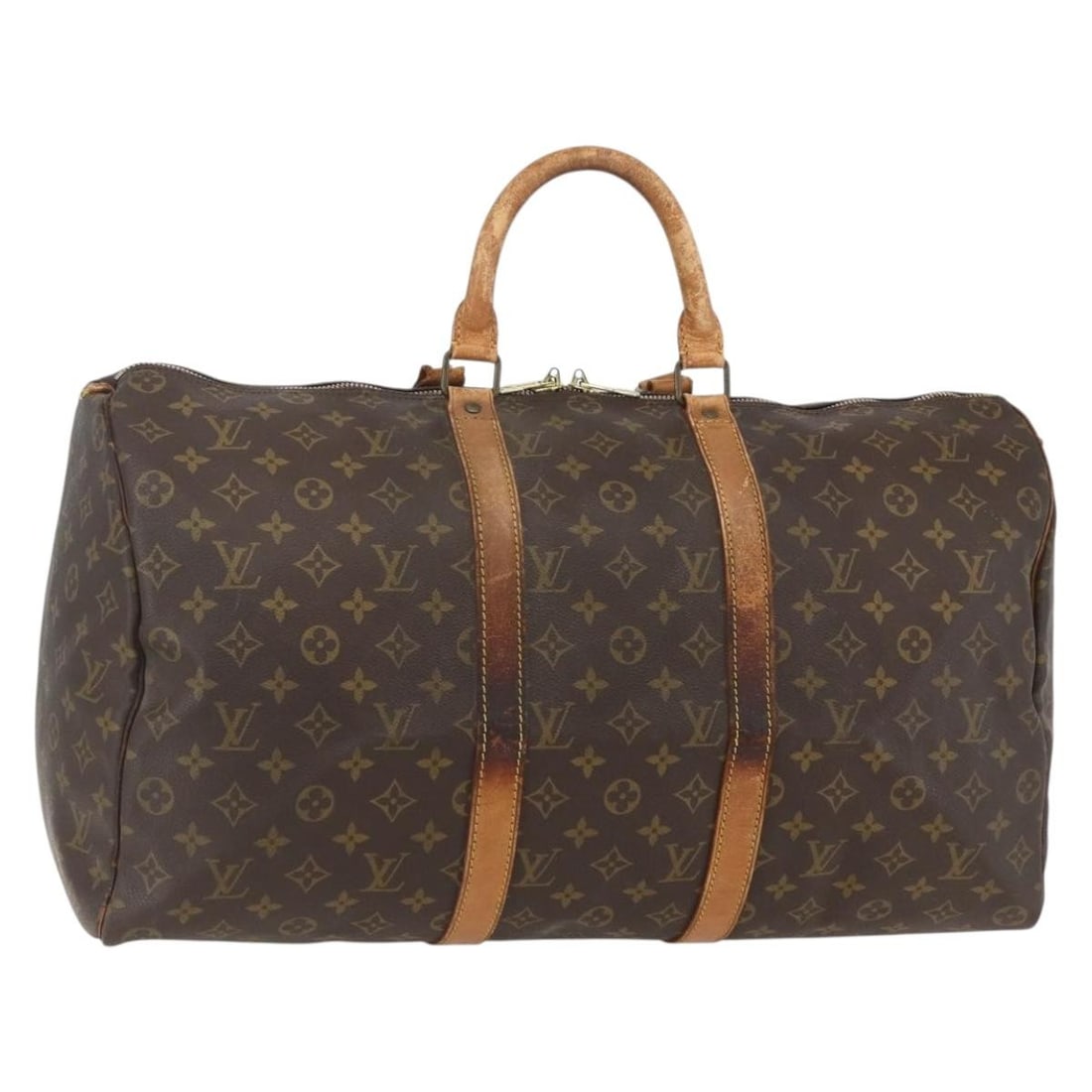 Louis Vuitton Keepall 50 Monogram Canvas Boston Travel Bag M41426 France: Louis Vuitton Keepall 50 Monogram Canvas Boston Travel Bag M41426 France This vintage Louis Vuitton Monogram Keepall 50 Boston Bag features the iconic monogram canvas exterior, crafted in France. The