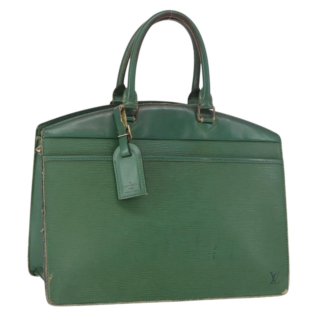 Green Epi Leather Riviera Handbag by Louis Vuitton Model M48184 with Name Tag (1 of 18)