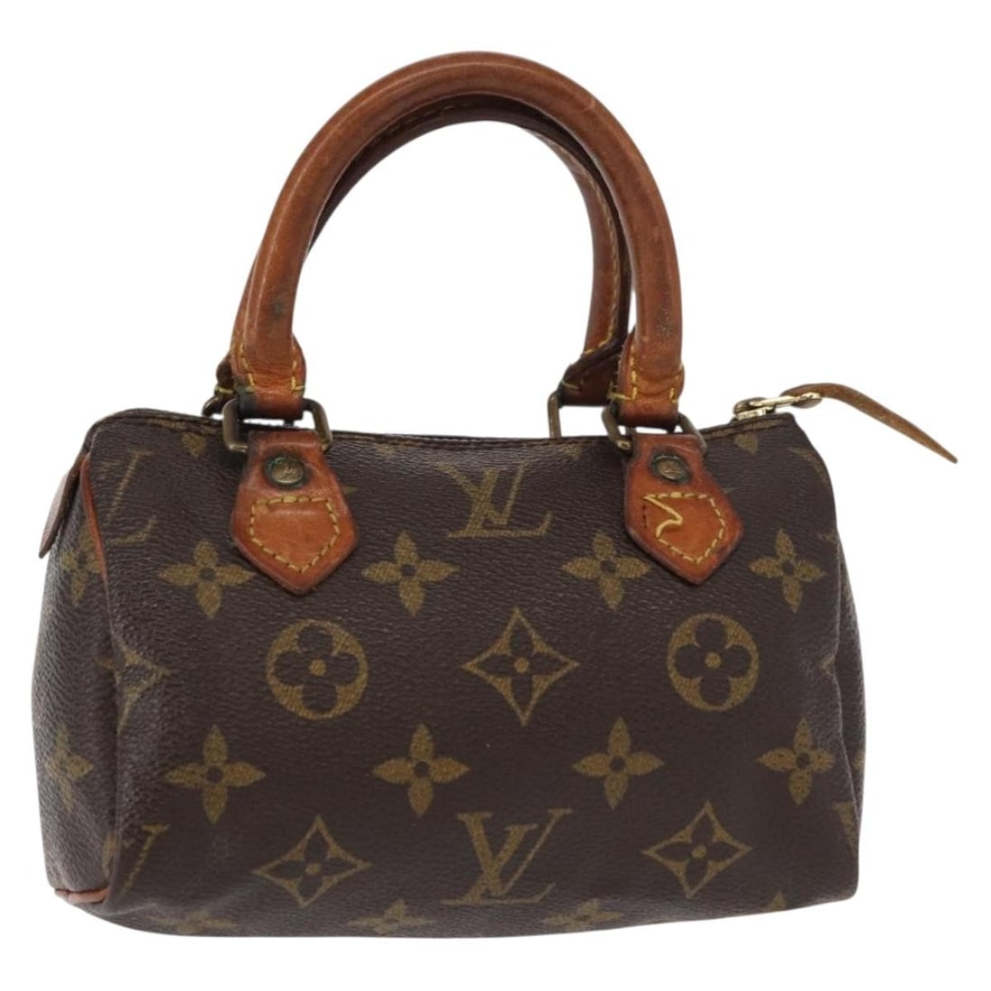 LOUIS VUITTON Monogram Mini Speedy Hand Bag M41534 Auth France (1 of 18)