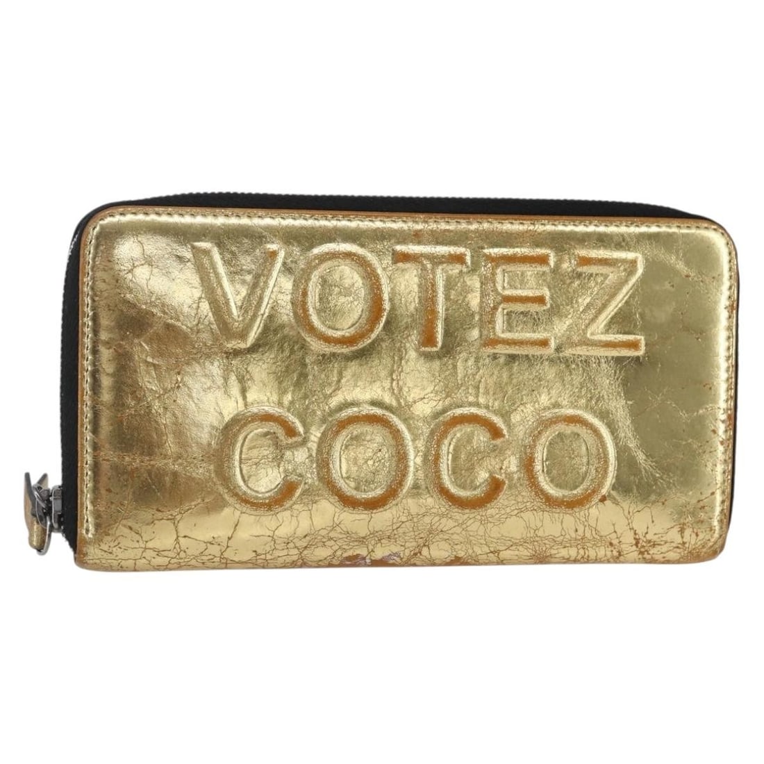 CHANEL Gold Silver Leather Long Wallet BA7285 Authentic Made in Italy: CHANEL Gold Silver Leather Long Wallet BA7285 Authentic Made in Italy This CHANEL long wallet is a luxurious accessory crafted from high-quality leather in a stunning gold and silver color combination