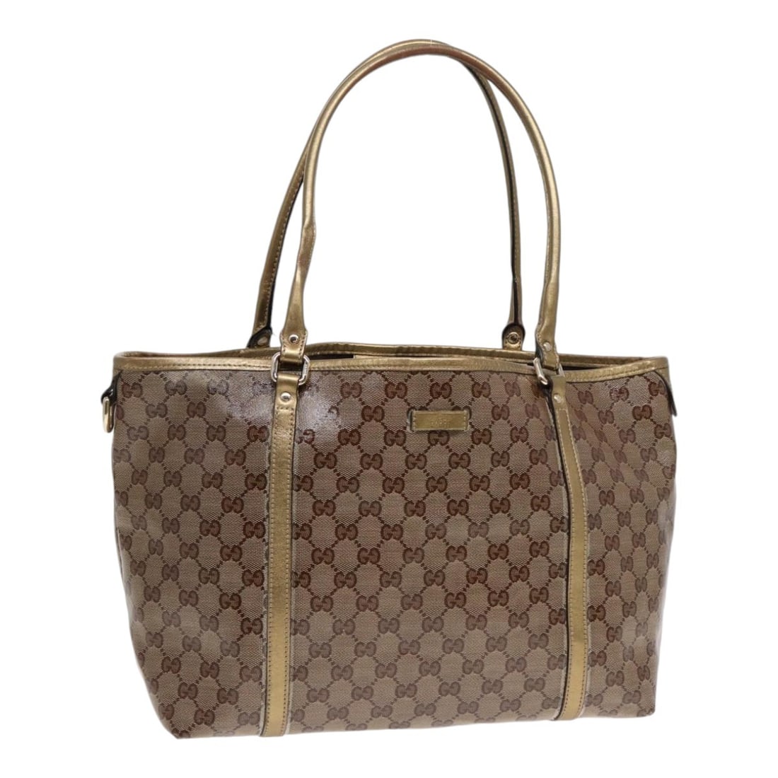 GUCCI GG Crystal Tote Bag Gold Tone 197958 Made in Italy (1 of 18)