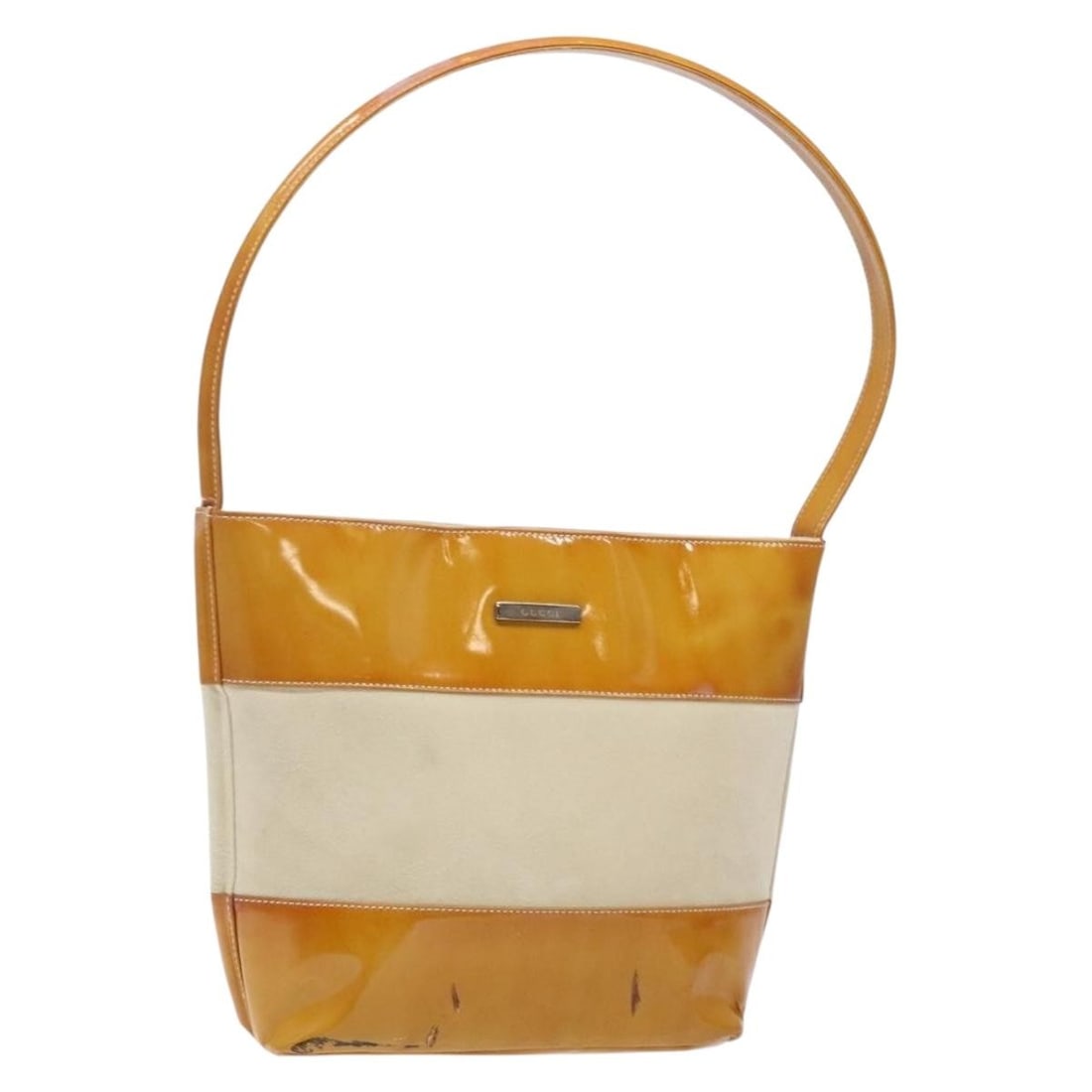 GUCCI Enamel Shoulder Bag Orange Silver 000 1013 0555 Auth (1 of 18)